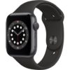 Apple Series 6 40mm (MG133) Grey Aluminum Case with Sport Band Black 1costel.md