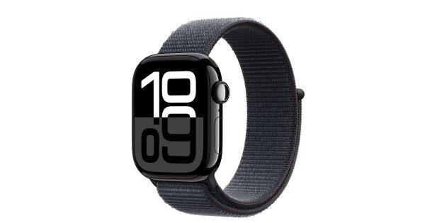 Apple Watch 10 (2024) 42mm GPS (MWWG3) Jet Black Aluminium Case with Ink Sport Loop 1costel.md