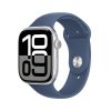Apple Watch 10 (2024) 46mm GPS (MWWL3) Silver Aluminium Case with Denim Sport Band S-M 1costel.md