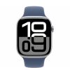 Apple Watch 10 (2024) 46mm GPS (MWWM3) Silver Aluminium Case with Denim Sport Band costel.md