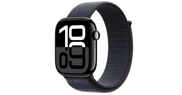 Apple Watch 10 (2024) 46mm GPS (MWWR3) Jet Black Aluminium Case with Ink Sport Loop 1costel.md