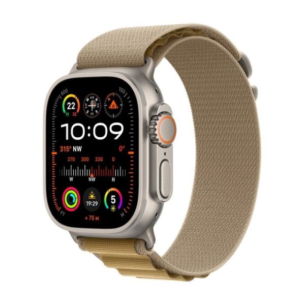 Apple Watch Ultra 2 (2024) 49mm GPS+Cellular (MX4E3) Natural Titanium Case with Tan Alpine Loop 1costel.md