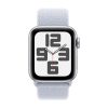 Apple Watch SE (2024) 44mm GPS (MXER3) Silver Aluminium Case with Denim Sport Band 3costel.md
