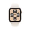 Apple Watch SE (2024) Starlight Aluminum Case with Starlight Sport Band costel.md
